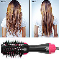 Фен щетка для волос стайлер One Step Hair Dryer and Styler 3 в 1,для волос,PR