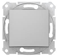 Sedna кнопочный выключатель 1-клавишный алюминий Schneider Electric, SDN0700160