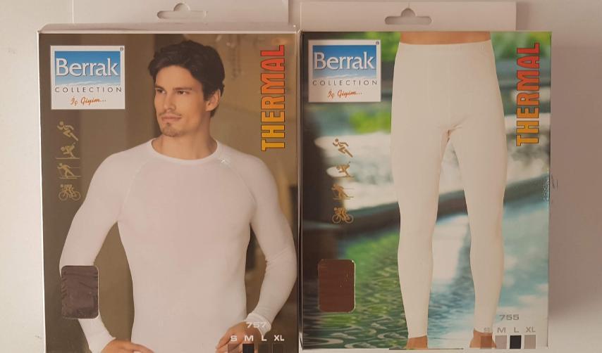 Термокофта лонгслив BERRAK микрофлис S-XL арт.588, Чорний, M