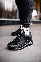 Мужские кроссовки Nike Air Max 720 818 MX black Найк Аир Макс черные модные молодежные осень-весна