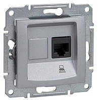 Sedna розетка компьютерная RJ45 UTP CAT.5e алюминий Schneider Electric, SDN4300160