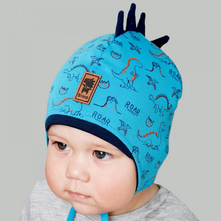 Шапка для хлопчика осінь Elf-Kids "Кит" 44 в асортименті, фото 1