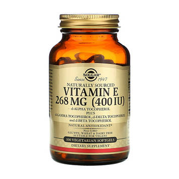 Вітамін Е Солгар / Solgar Vitamin E 268 mg (400 IU) (100 veg softgels)