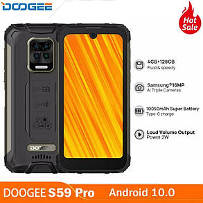 Смартфон Doogee S59 Pro Black 4/128Gb 10050 mAh IP68/IP69K NFC 5,7" НОВИНКА!, фото 1