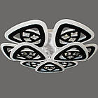 Світлодіодна LED люстра 160 Вт з підсвічуванням і регулюванням яскравості LS-7124/6+3, фото 3