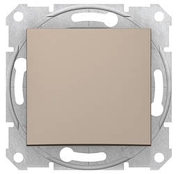 Sedna вимикач 1-клавішний прохідний титан Schneider Electric, SDN0400168