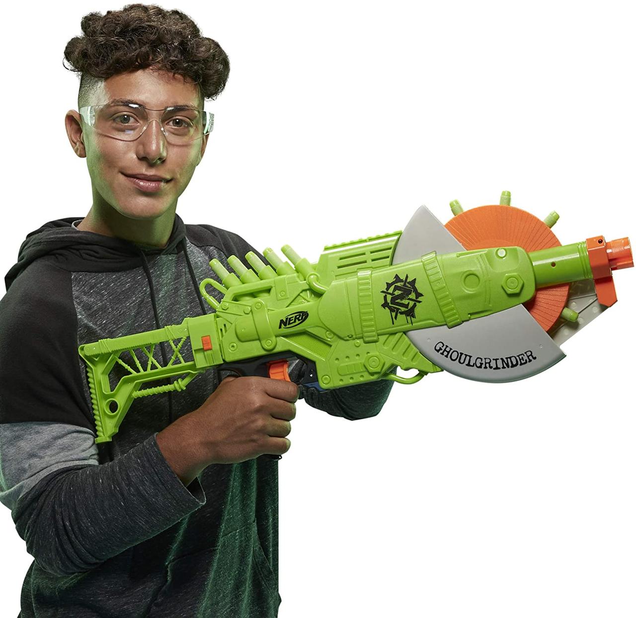 Бластер Нерф Зомбі В ЕКО УПАКОВЦІ! NERF ZOMBIE STRIKE GHOULGRINDER, Hasbro