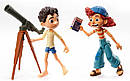 Набір фігурок Лука та Джулія з телескопом із мультфільму "Лука" Luca Paguro & Giulia Posable Disney, фото 4