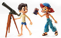 Набор фигурок Лука и Джулия с телескопом из мультфильма "Лука" Luca Paguro & Giulia Posable Disney