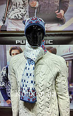 Комплект Шапка - Шарф Pulltonic Сніжинки