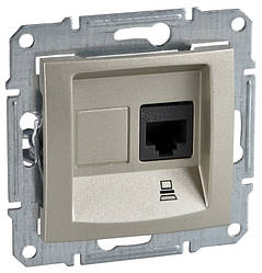 Sedna розетка комп'ютерна RJ45 UTP CAT.5e титан Schneider Electric, SDN4300168