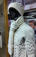 Комплект Шапка - Шарф Pulltonic Білий