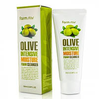 Інтенсивно зволожувальна пінка для вмивання з екстрактом оливи FARMSTAY Olive Intensive Moisture Foam Cleanser