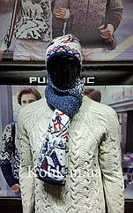 Комплект Шапка - Шарф Pulltonic Лижники