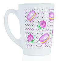 Чашка керамическая | 320мл | Luminarc new morning rose macaroons