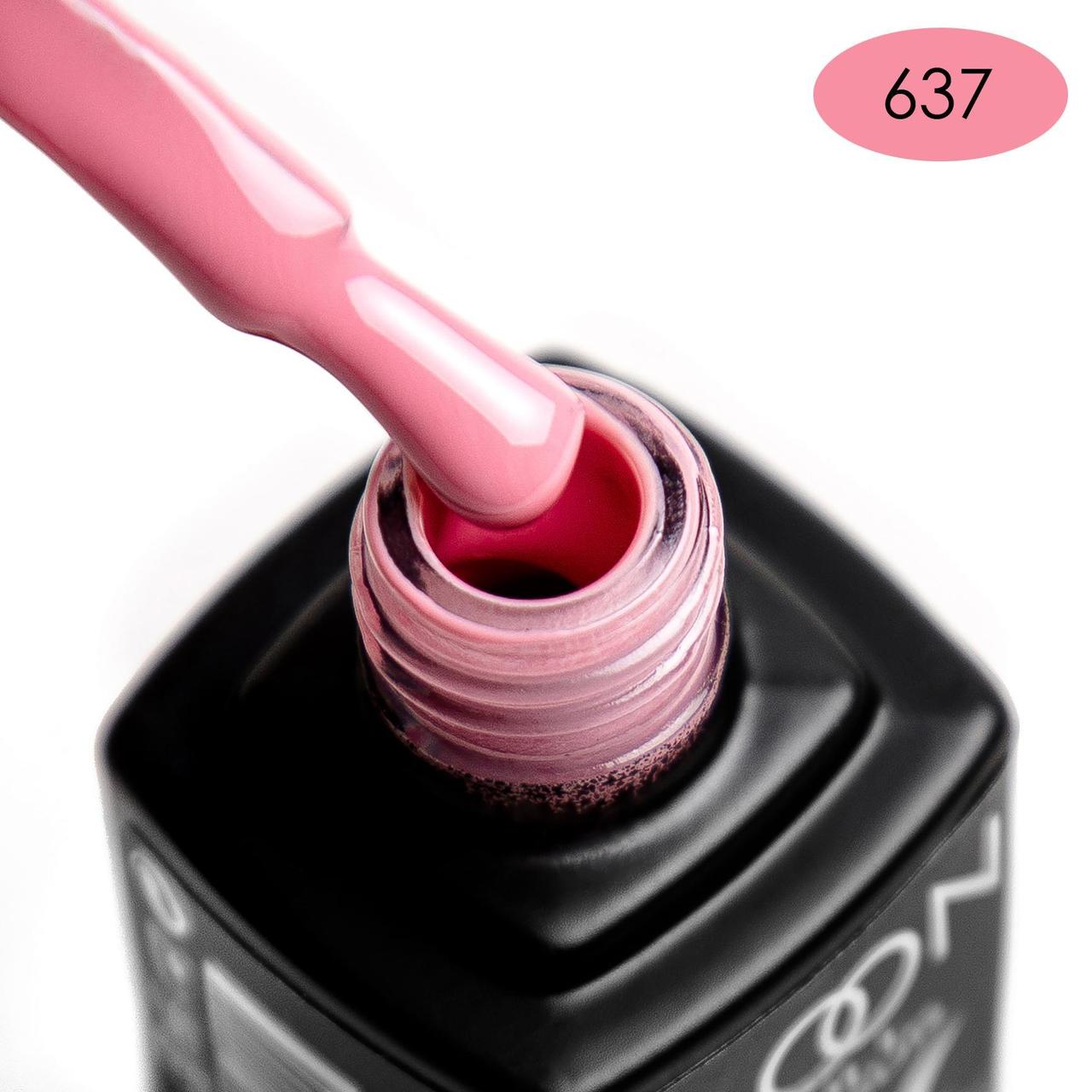 Гель-лак MOON FULL color Gel polish №637 (рожева орхідея, емаль), 8 мл Гель-лак Full Moon Осінь-Winter № 637