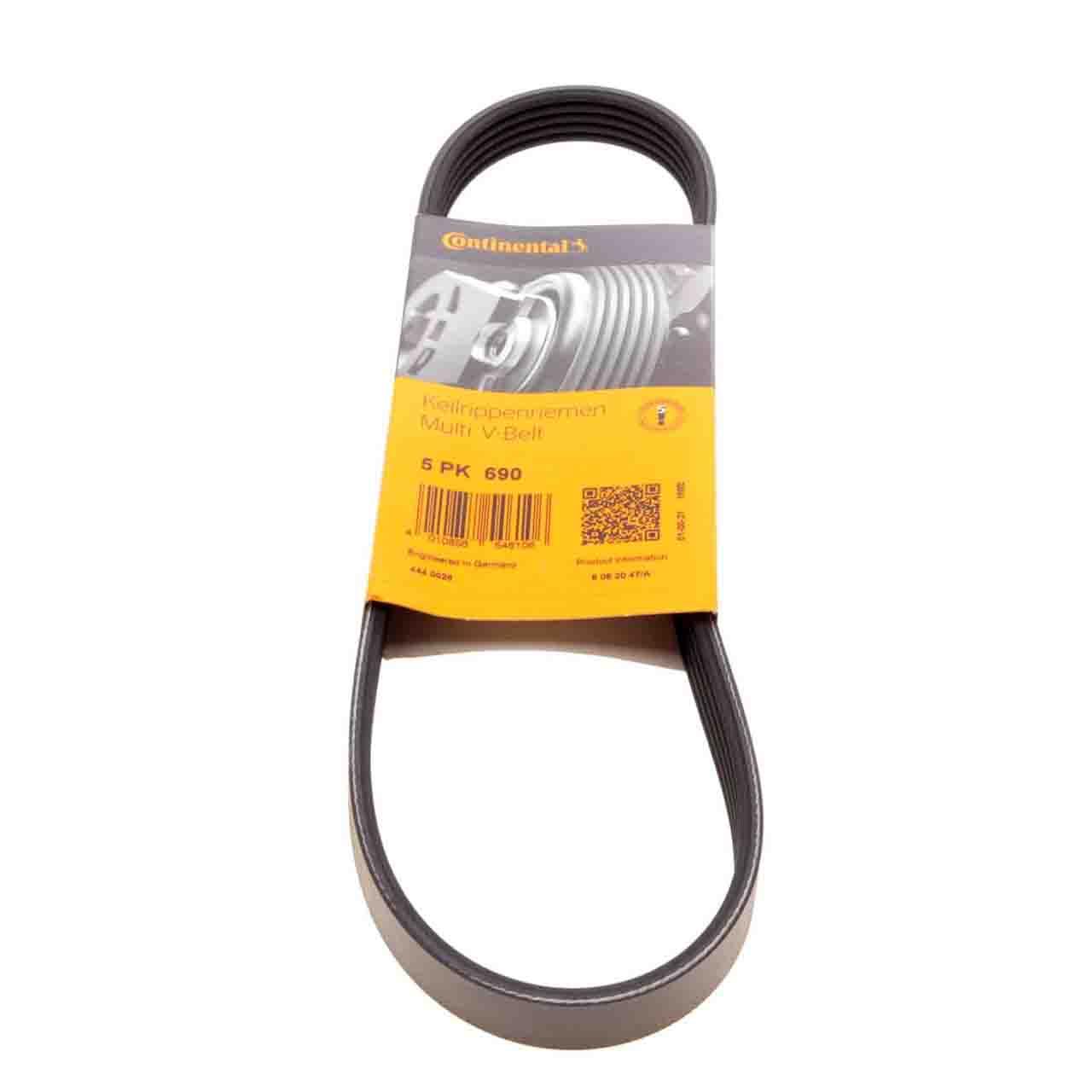 Ремінь 5PK690 Contitech (Німеччина) генератора поліклинові | многоручейковый 5РК 690