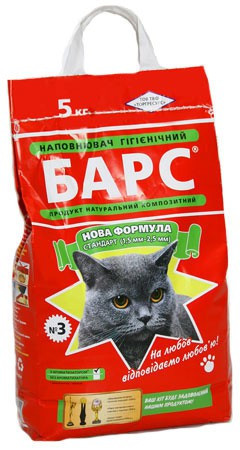 Пісок Барс 3 стандарт червоний ароматизований 5кг (1,5-2,5 мм)