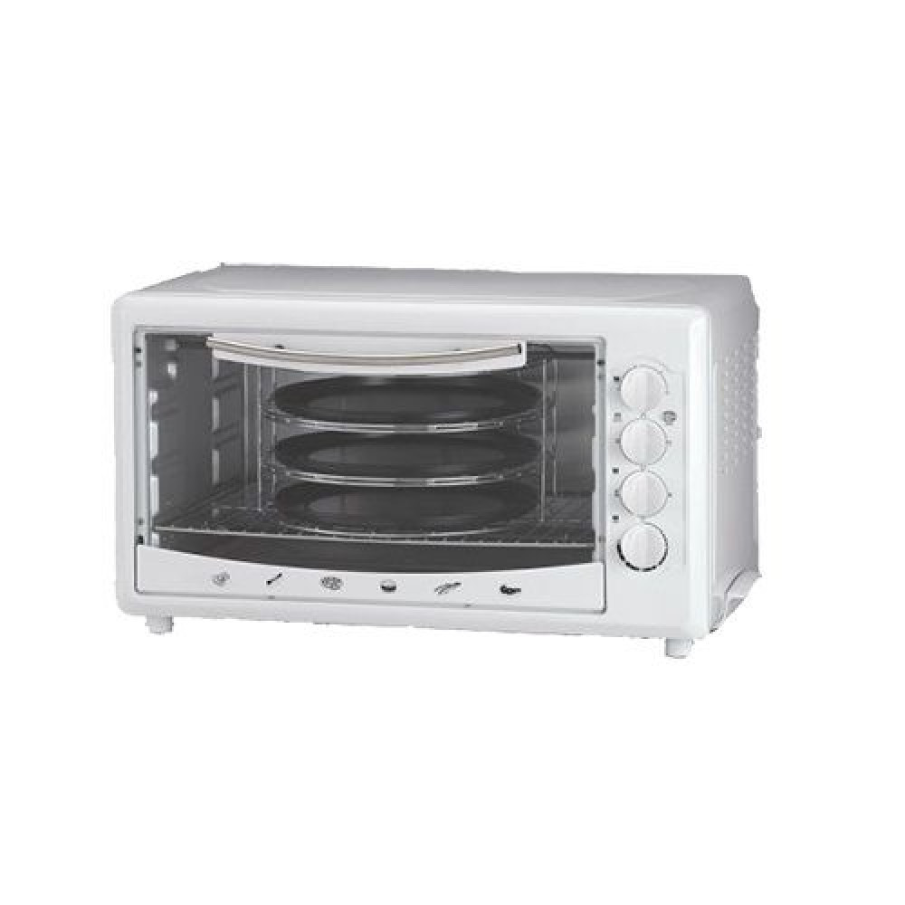 Духовка електрична Vimar VEO-5930W з 3 формами для піци конвекцією грилем і підсвіткою