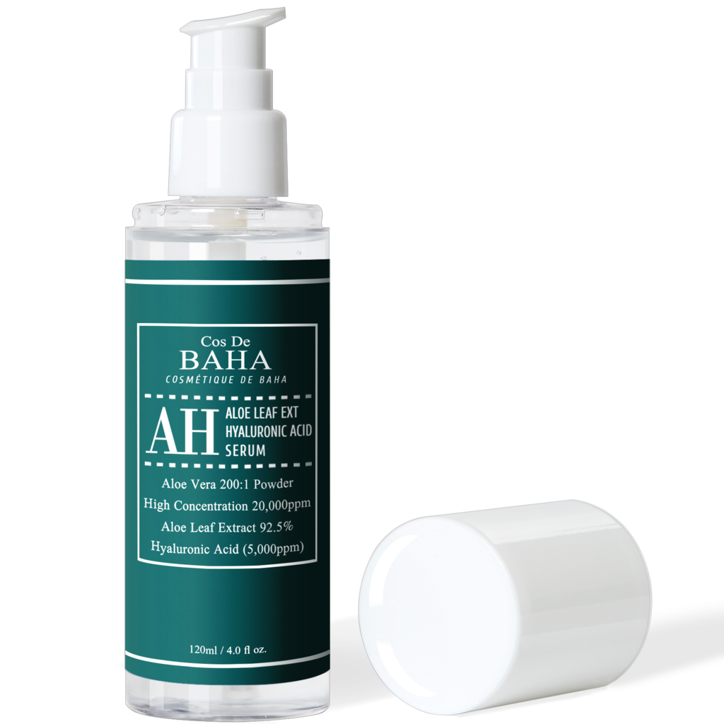 Концентрована сироватка для обличчя з алое вера Cos De Baha Aloe Leaf Ext Hyaluronic Acid Serum