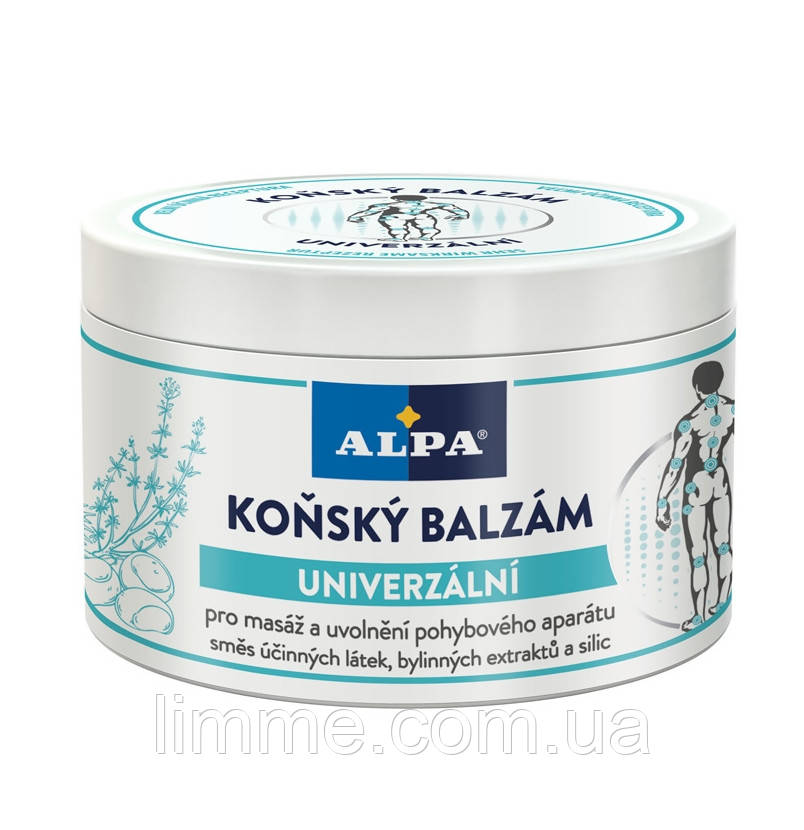 Кінський бальзам універсальний охолоджуючий Alpa Konsky balzam Univerzalni 250 мл