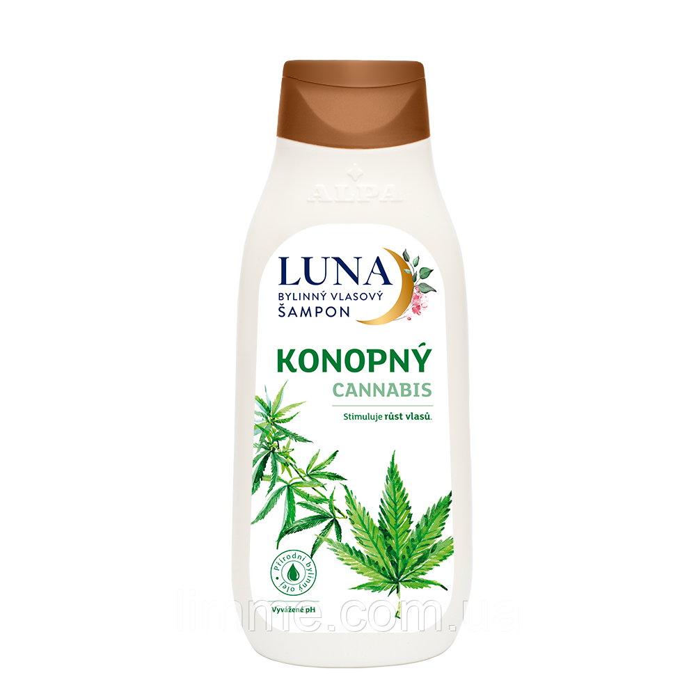 Шампунь для росту волосся Alpa Luna Cannabis 430 мл (Конопляний)