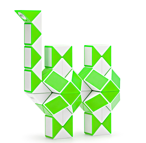 QiYi Rubik's Snake 72 pcs green | 126 cm | Змійка Рубіка 72 елементи | зелена | 126 см