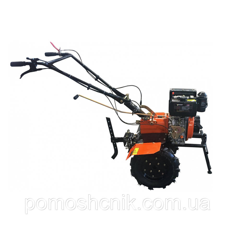 Культиватор дизельний Forte 1050 (колеса 10", 6,5 к.с., жовтогарячий)