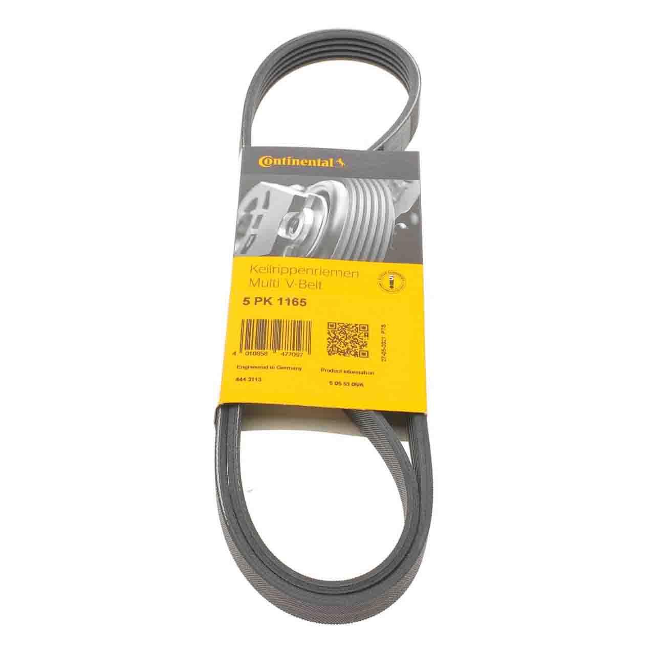 Ремінь 5PK1165 Contitech (Німеччина) генератора поліклинові | многоручейковый 5РК 1165