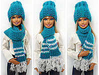 Одежда для кукол Барби - шапка и шарф