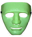 Карнавальна маска фосфорне обличчя людини 24954, фото 2