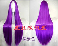 Фіолетовий перука 100 сантиметрів густий яскраві довгі фіолетові перуки аніме косплей.