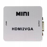 Конвертер MINI, HDMI в VGA (HDMI (IN)-VGA (OUT))