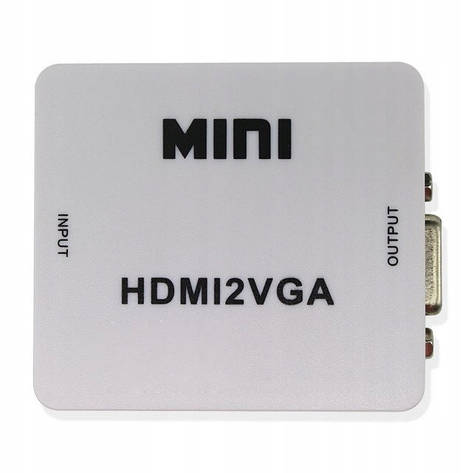 Конвертер MINI, HDMI у VGA (HDMI (IN)-VGA (OUT)), фото 1