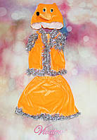 Дитячий карнавальний костюм Лиса велюр