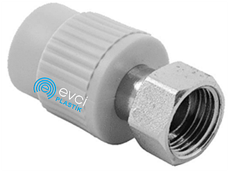 Муфта натискна гайка з ВР 20×1/2" Evci Plastik