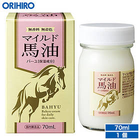 М'яка кінська олія — Зволожує шкіру та запобігає її огрубінню, 70 мл, Orihiro, Японія