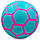 М'яч футбольний Zelart ST CLASSIC FB-0081 №5 PVC клеєний блакитний-рожевий, фото 2