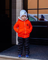 Зимний теплый костюм штаны+куртка для мальчика и девочки " Jordan"104,110,116,122,128