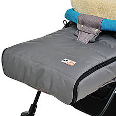 Комплект 2в1 муфти та конверт Maxi For Kids чохол на овчині в коляску чохол у люльку конверт на санки, фото 3