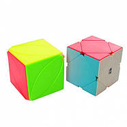 QiYi Luxurious Cube Set E stickerless | Подарунковий набір головоломок (Pyraminx, Skewb, Megaminx, Ivy cube), фото 3