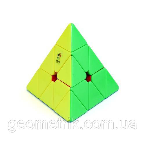 Yuxin Little Magic magnetic pyraminx stickerless | Пірамідка Юксин 3х3 магнітна без наліпок, фото 1