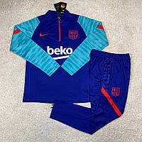 Тренировочный костюм Барселона сине-голубой сезон 2020-2021 размер XL