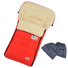 Комплект 2в1 муфти та конверт Mini For Kids чохол на овчині в коляску чохол у люльку конверт на санки, фото 5