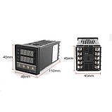 Терморегулятор REX-C100FK02-V*DA +SSR40DA+термопара 1м, фото 4