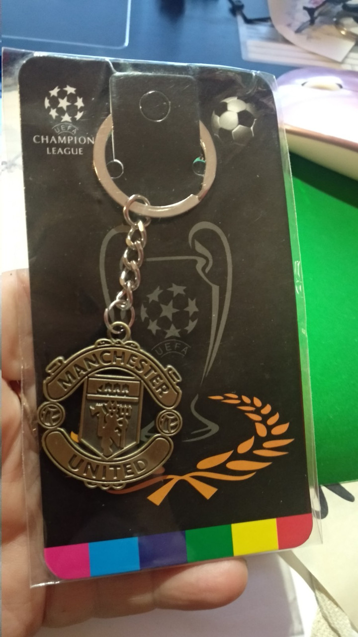 Брелок на ключі металевий футбол Манчестер Юнайтед Manchester United
