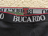 Зимові чоловічі кальсони на байці з начосом Bukardo підштанники для чоловіків чорні розмір XXXXL, фото 7