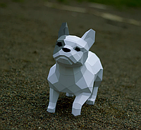 Паперкрафт модель Французский бульдог Papercraft