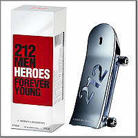 Carolina Herrera 212 Men Heroes Forever Young туалетная вода 100 ml. (Каролина Эррера 212 Мэн Герои Навсегда)