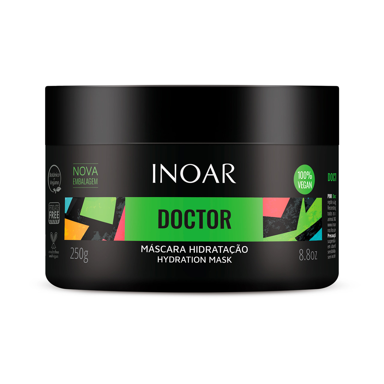 Лікування волосся Масло Льону та Вітамін Е, Маска Inoar Doctor Hydration Mask, 250 g